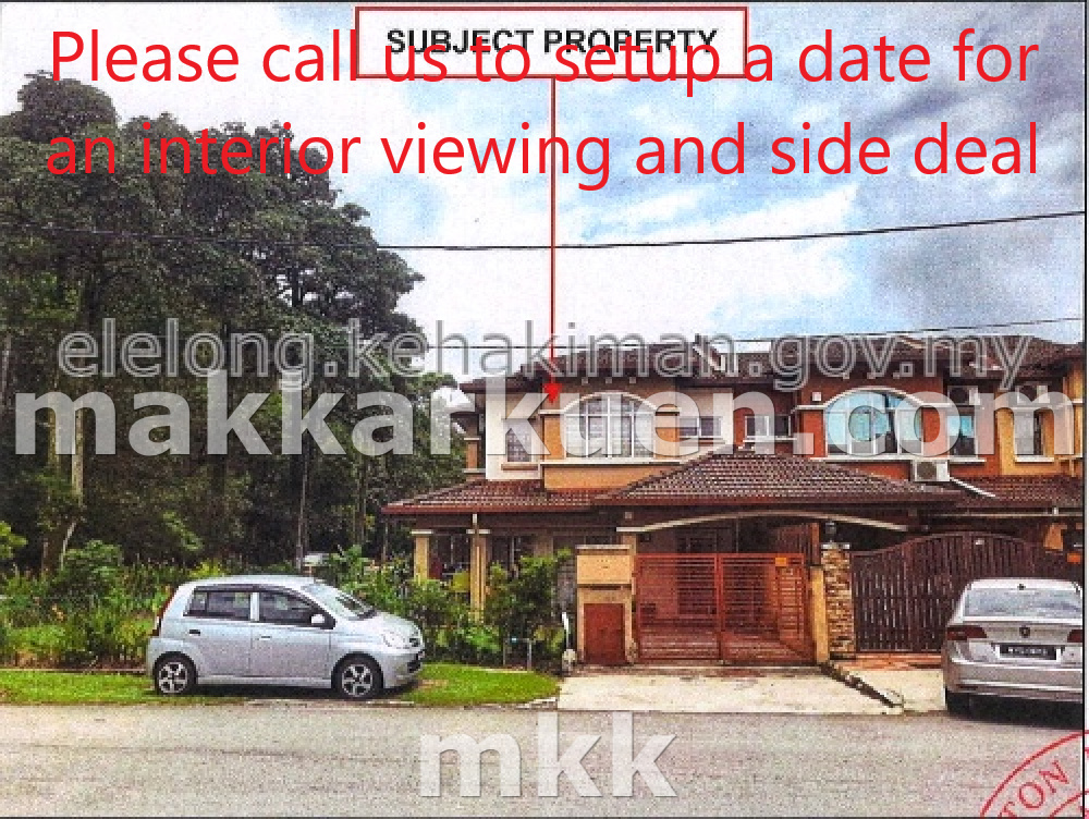 2 Storey Terrace House for Auction at Taman Puncak Jalil